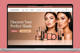 build skincare shopify store beauty website cosmetics spa makeup lipstick store