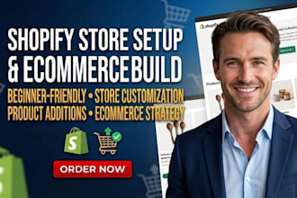 setup shopify store, shopify website design ecommerce store