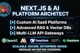 build a custom ai saas application or ai platform