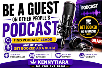 find podcast leads and help you get booked as a guest
