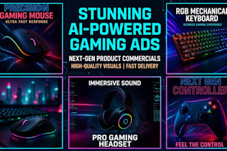 design gaming and tech  product social media ads