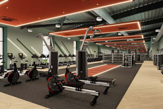 do gym design, fitness center, health club center, workout studio, crossfit box