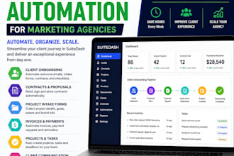 automate client onboarding project workflows  suitedash for marketing agency