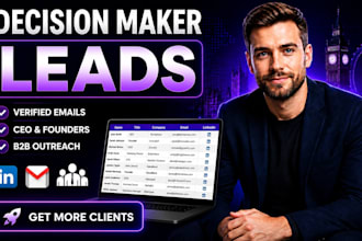 find verified decision maker leads for b2b outreach