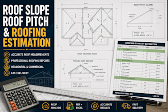 calculate roof slope roof pitch and roofing area estimation