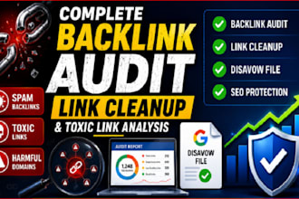 perform a complete backlink audit and link cleanup