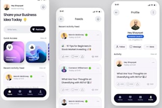 develop social networking app, community forum app, interest based app for you