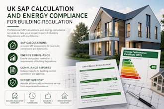 provide UK sap calculations and energy compliance for building regulation