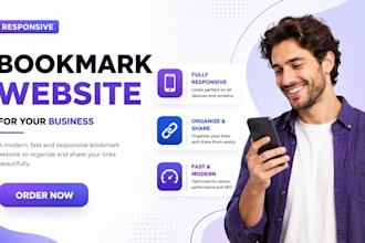 build responsive bookmark website for your business