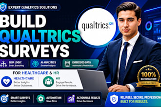 build qualtrics surveys with skip logic ai analytics for healthcare and HR
