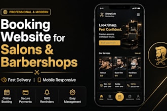 build a hair salon or barbershop appointment booking website