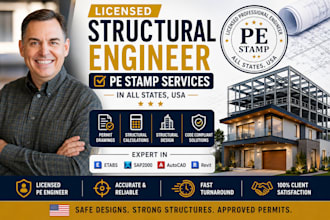 licensed architect civil and structural engineer pe stamp in texas new york