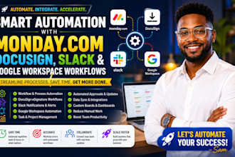 do monday com docusign automation slack integrations google workspace workflows