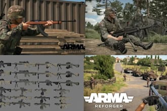create custom arma reforger weapon and immersive base building for server
