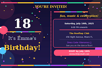 design a beautiful custom invitation