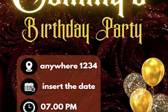 design custom canva marketing materials and invitation