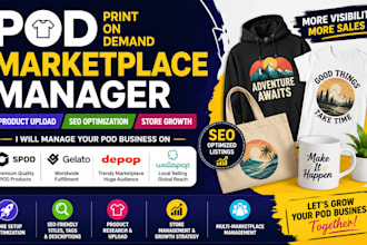 pod marketplace manager spod gelato depop wallapop product SEO print on demand