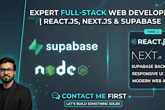 develop web apps using next js with supabase
