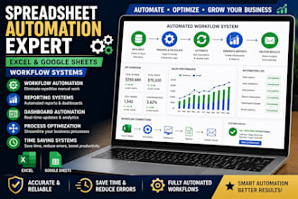 automate excel or google sheets workflow for your business