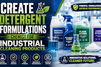 create detergent formulations chemist for industrial cleaning products
