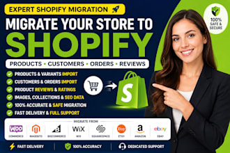 shopify migration product review customer order import expert