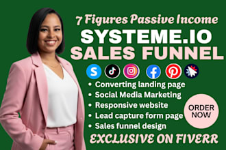 build systeme io sales funnel systeme io landing page systeme io website