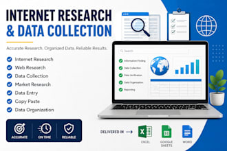 do internet research and data collection