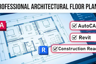 create architectural floor plans in autocad or revit