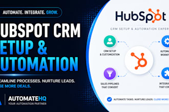 set up and automate your hubspot CRM pipelines workflows and integrations