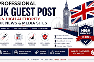 publish UK guest post on high authority UK news and media sites