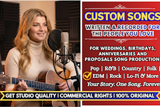 be your custom female singer, female rock singer, rock vocals, female pop singer