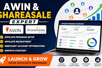 set up your awin or shareasale affiliate program and recruit affiliates