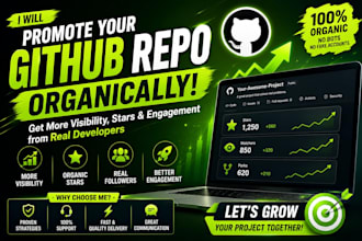 promote your github repo for real growth and engagement