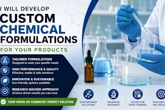 develop custom chemical formulations for your products