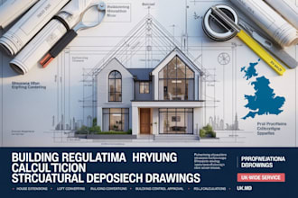 do UK building regulation drawings, structural calculations, planning drawings