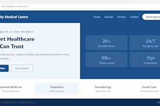 build a professional medical clinic website in wordpress