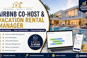 be your airbnb cohost vacation rental manager and property management