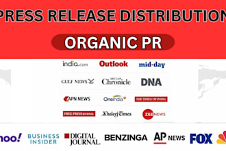 write and publish organic press release on premium indian media coverage