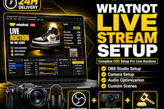 set up your complete whatnot live auction stream with obs