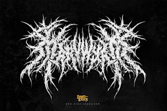 design a demonic black metal logo