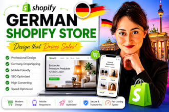 design german shopify store, shopify website, germany shopify dropshipping store