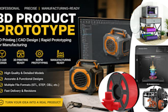 3d product prototype 3d printing cad design rapid prototyping for manufacturing
