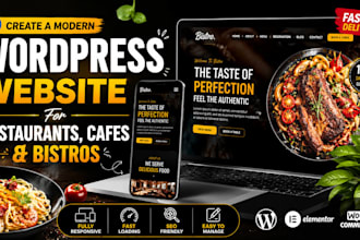 program wordpress restaurants, cafes and bistros websites
