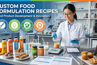 create custom food formulation recipes for product development
