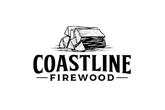 create a custom woodworking logo with rustic and modern