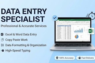 be your experienced accountant fast typist and multimedia editor