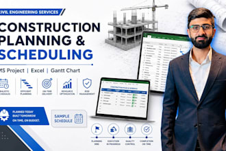 prepare construction project schedule in ms project or excel