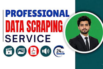 do professionaly web scraping and data scraping from any website