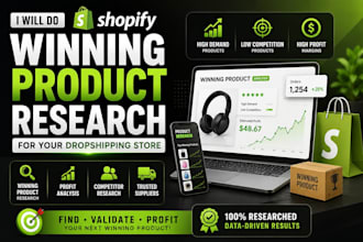 do shopify product research shopify dropshipping winning product shopify product