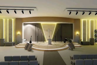 design church interior, exterior, mep and permit drawings